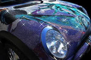Кузов Mini, украшенный миллионом кристаллов от Swarovski - www.darkroastedblend.com