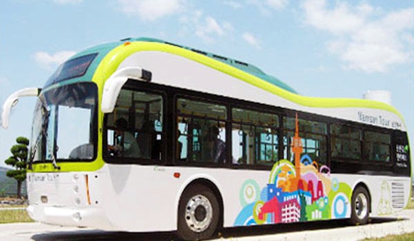 Первый южнокорейский электрический автобус