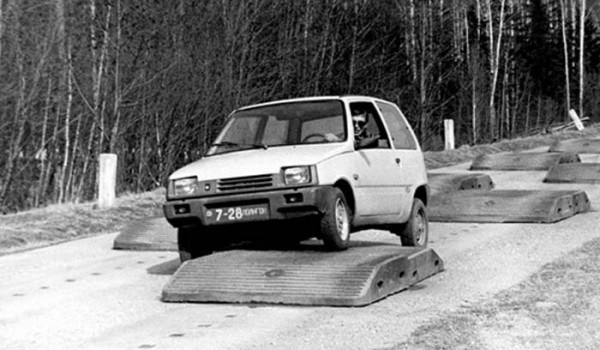 Ходовые испытания ВАЗ-1111 «Ока». 1987 год.