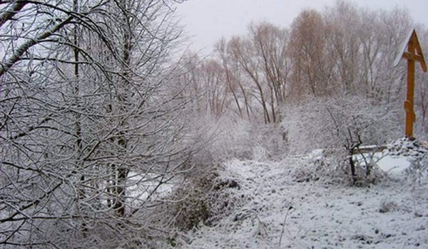 Внезапная зима в Новгороде Великом.